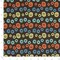 Deco - Aqua Teal,orange Rust Abstract Geometric Upholstery Fabric 54 Inches"